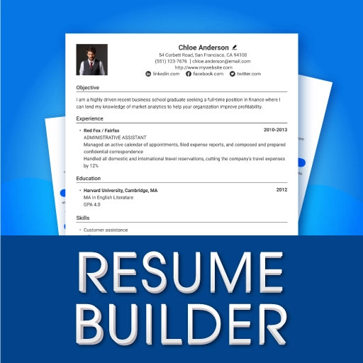 ícono Resume Builder